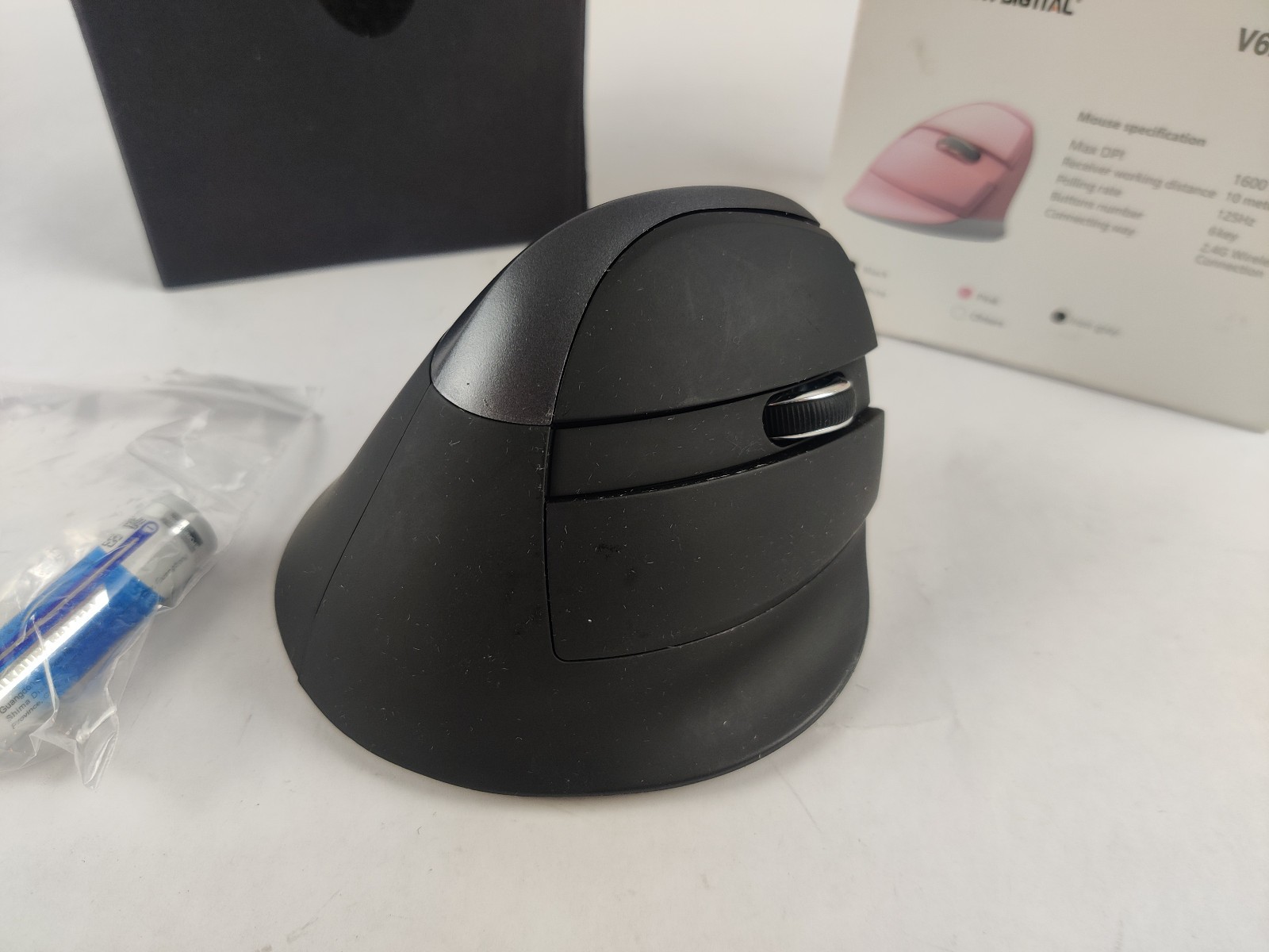 J-Tech Digital Wireless Ergonomic Vertical Mouse w/ Nano Transceiver V628M-2.4G