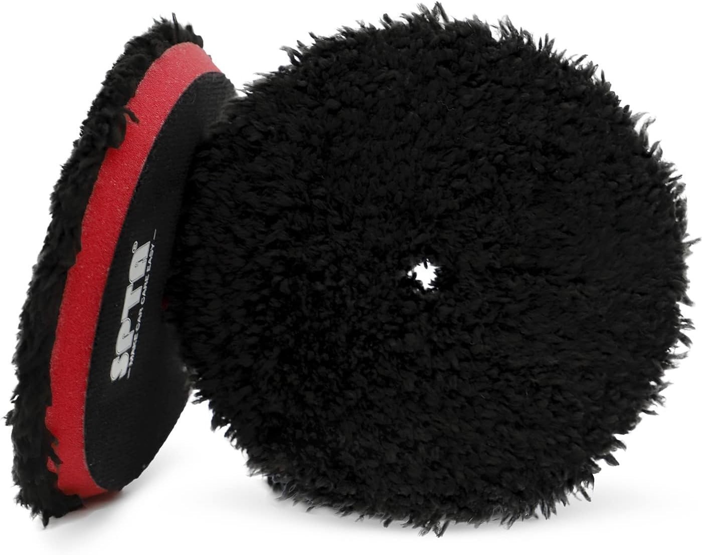 6 Inch 150mm Microfiber Polishing Pads, 2-Pack Hook and Loop Discs for Car