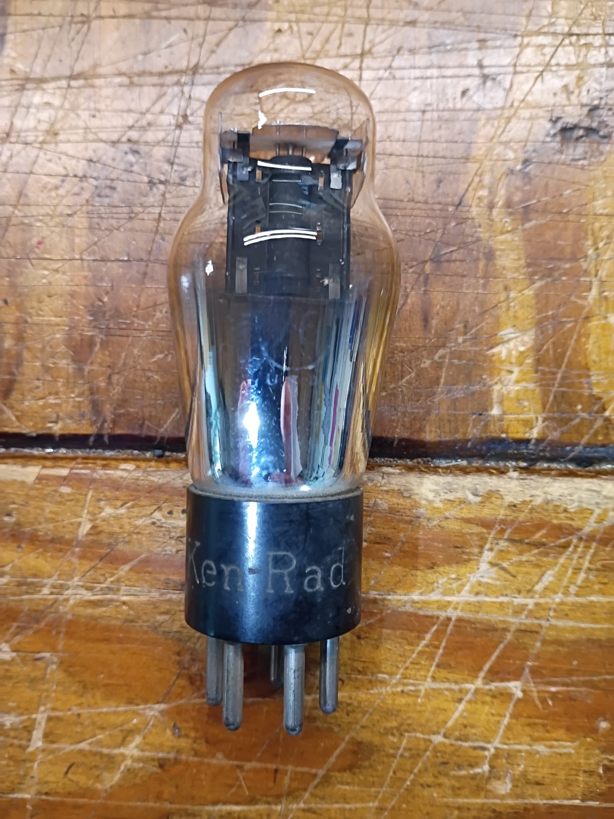 76 General Purpose Triode Vacuum Tube By Ken Rad - Untested - Filament Reads 2Ω