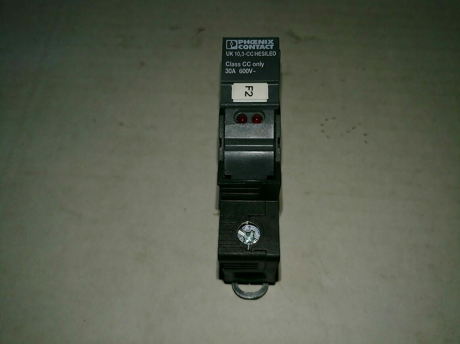 Phoenix Contact UK-10.3-CC-HESILED Fuse Holder LED DIN Rail Automation Component