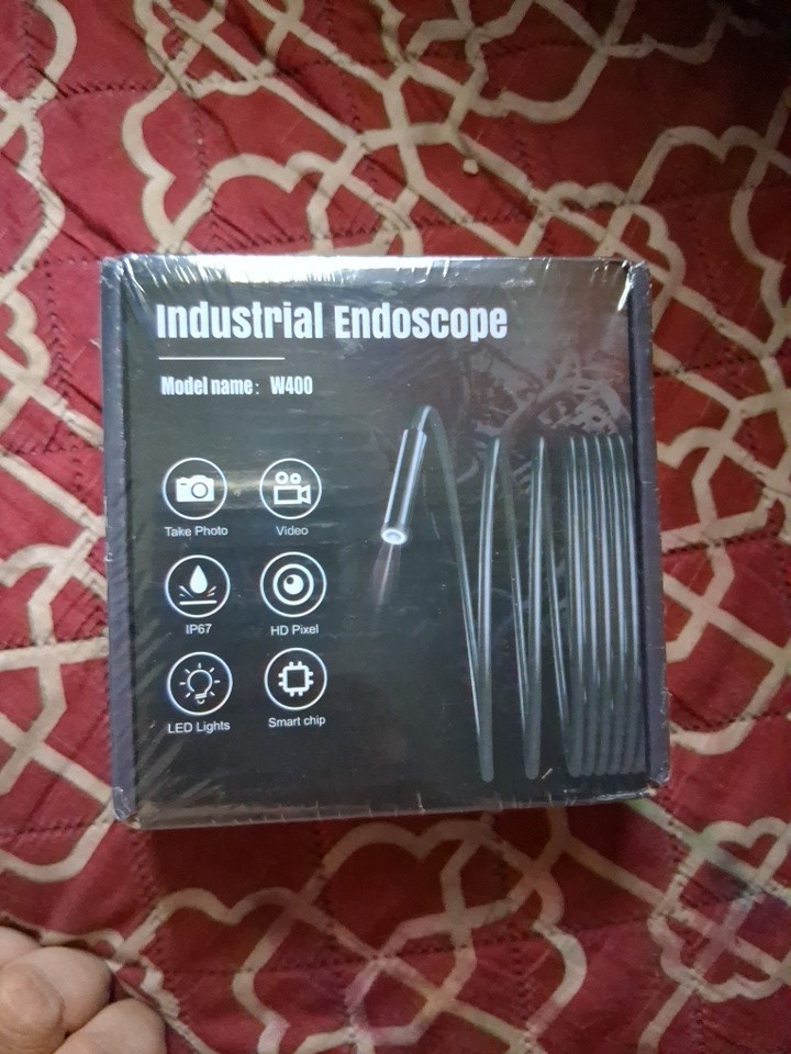 Industrial Endoscope W400 1m HD Pixel LED Lights IP67 Take Photo Video
