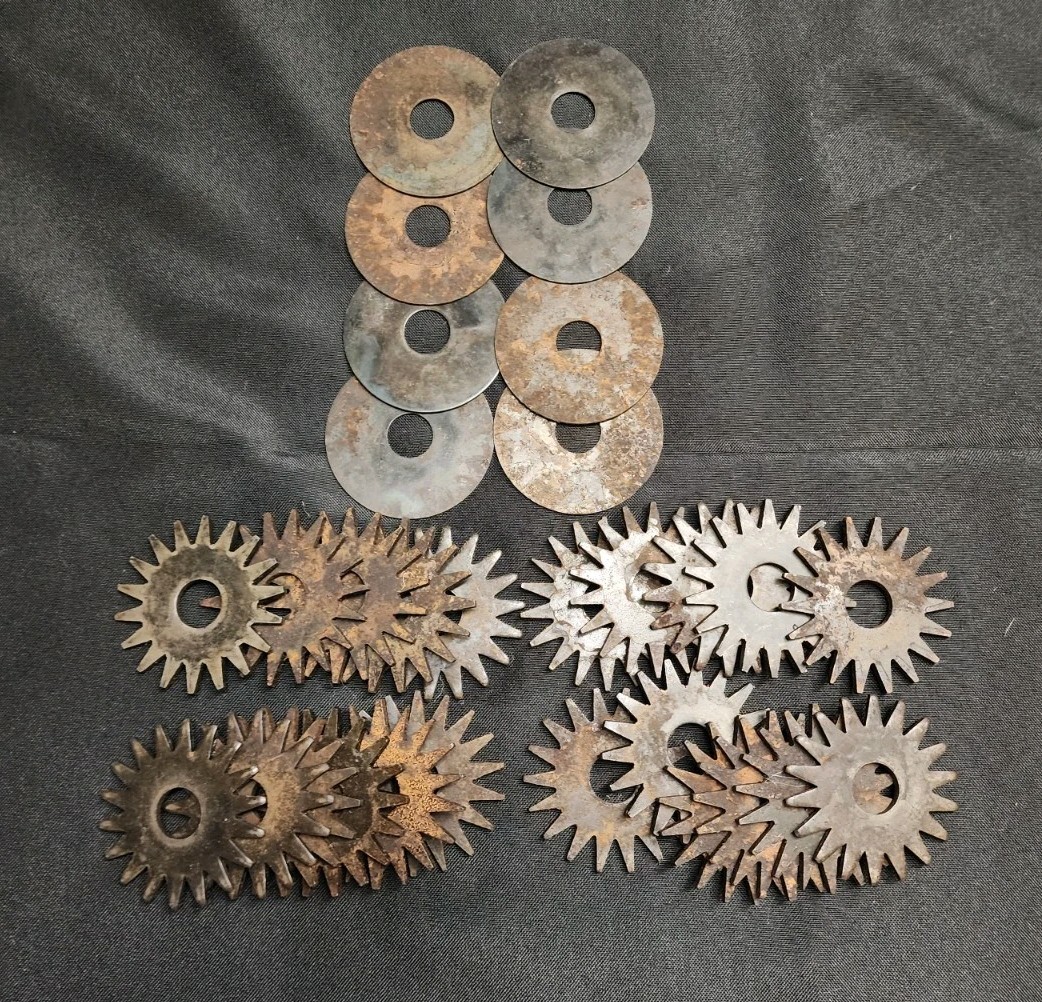 Vintage Grinding Dresser Wheels Discs 18 Point 2 3/8" Decorative Tool Read