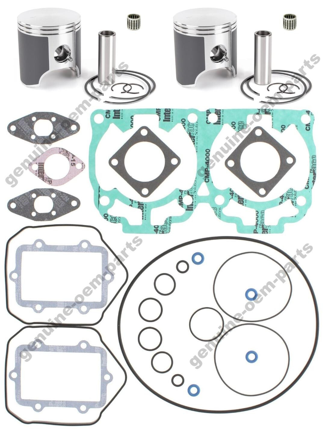 2004 Ski-Doo Summit X 600 HO Dual Ring Pistons Gasket Kit Bearings 72mm Std Bore
