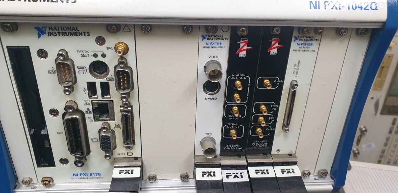 NI PXI-1042Q + PXI-8176 + PXI-1411 + PXI-6251 + Ztec ZT500PXI + ZT430PXI