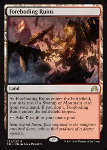 1x Foreboding Ruins Light Play, English  Mixed Sets Same Art MTG Magic