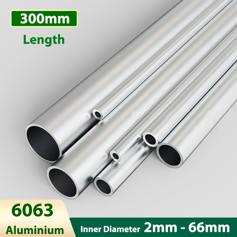 6063 Aluminium Round Tube Hollow 300mm Length,Wall Thick 0.5mm-3.5mm,OD 3mm-70mm
