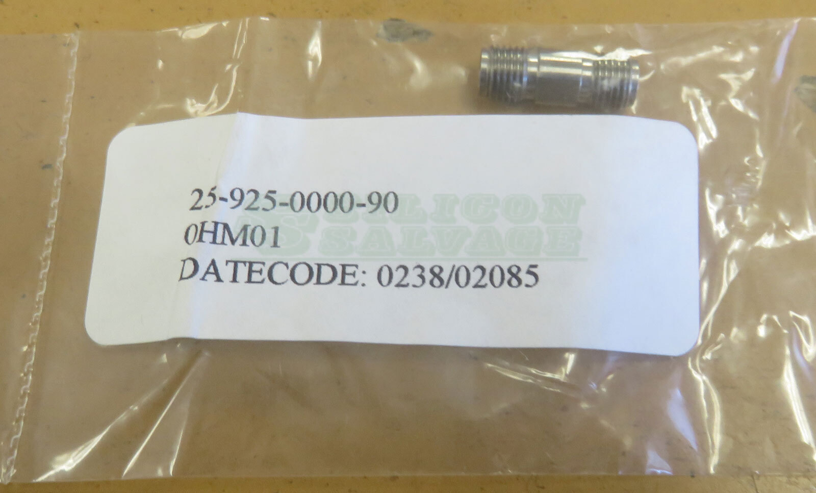 SRI Microwave 2.92mm Jack F-F Adapter 25-925-0000-90 New