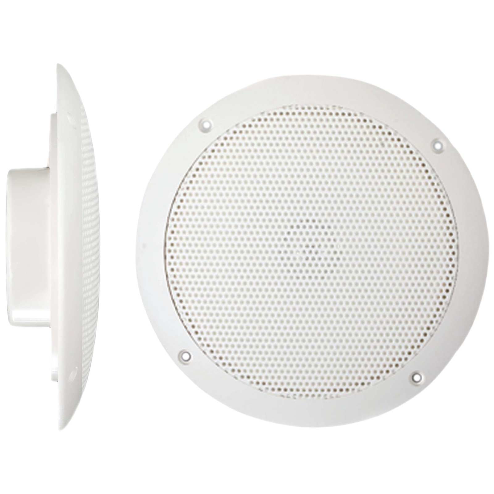 PQN Audio ECO50-4W Waterproof Marine Speakers - RV, Camper, Boat, 5", White