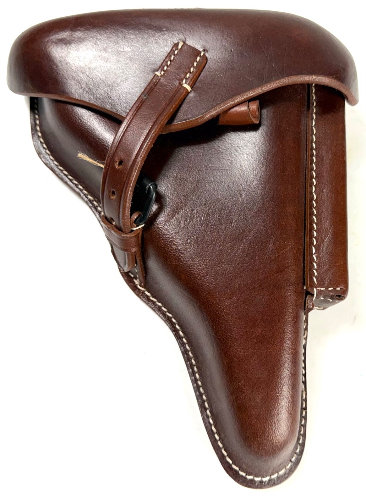 WWI GERMAN OFFICER NCO P08 LUGER HARDSHELL PISTOL HOLSTER-BROWN