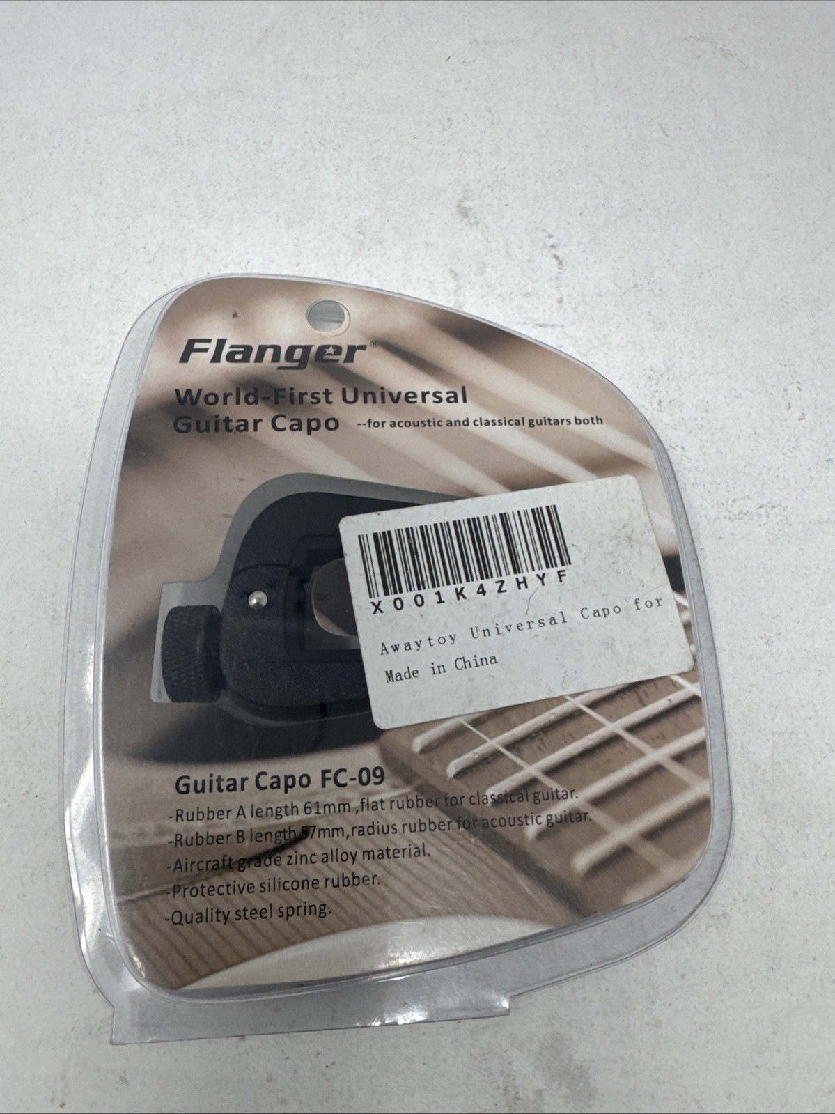 Flanger Guitar Capo FC-09, Black