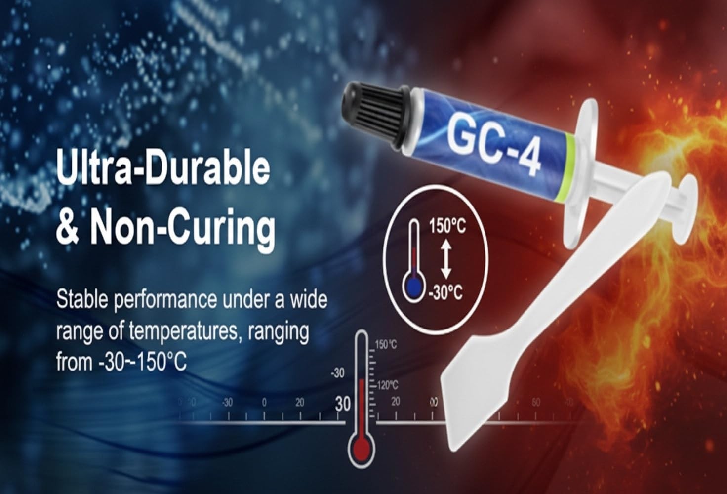 GC4 3.5g Thermal Compound Heat Sinks Maximum Conductivity NonCorrosive