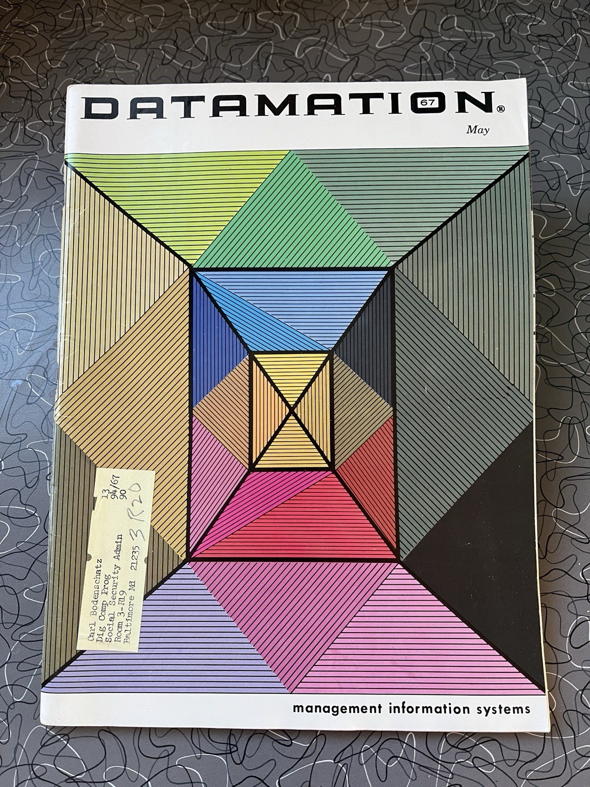 Vintage DATAMATION MAGAZINE May 1967 - Computers IBM UNIVAC