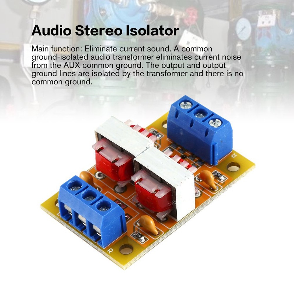 Audio Stereo Isolator Current Sound Interference Eliminator4302