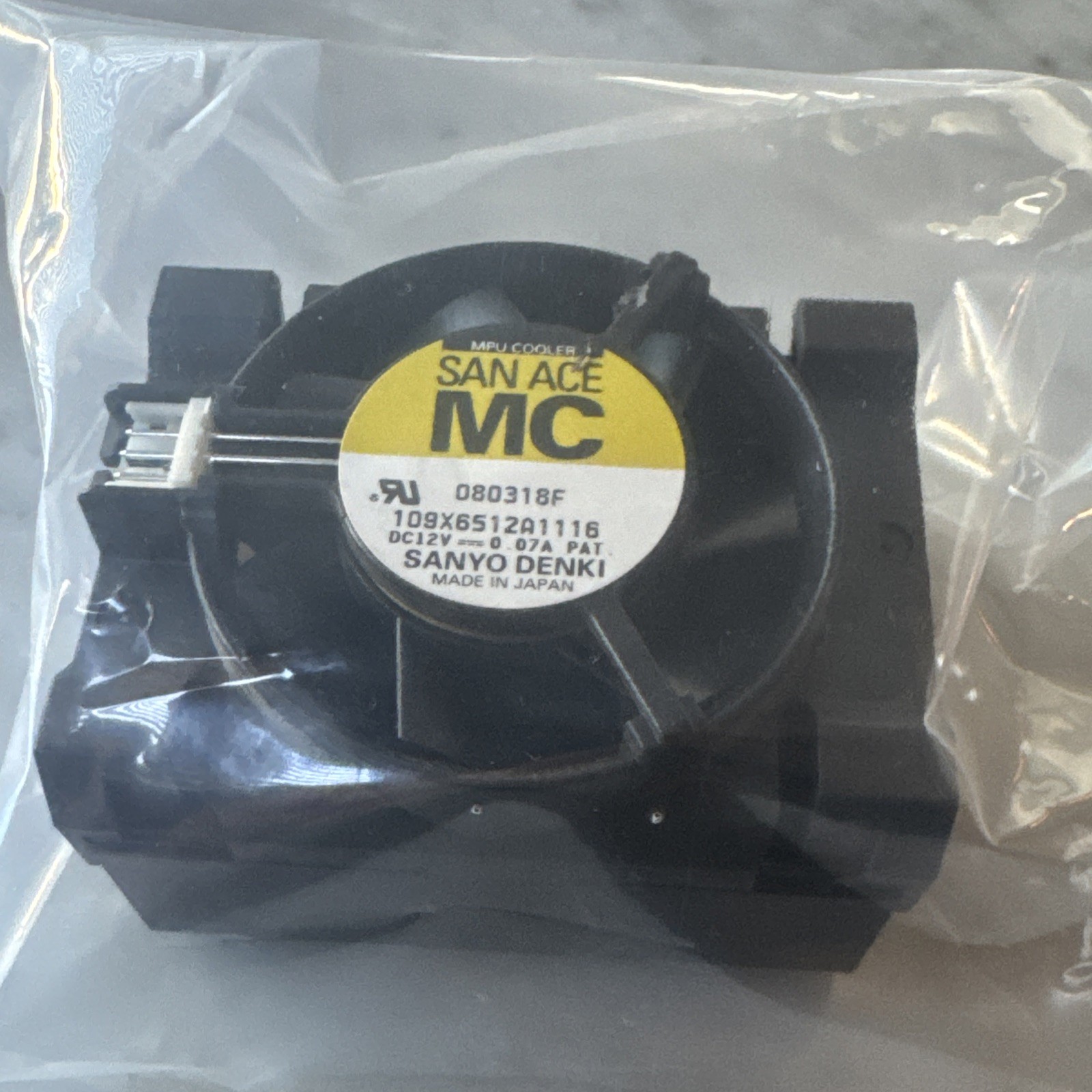 NEW Fan + Heat sink San Ace MC DC 12V 0.07A SANYO DENKI 109X6512A1116