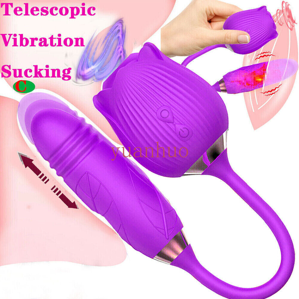 10-Speed-Rose-Female-Anniversary-Female-Gift-Massage-Tongue-Licking-Powerful-US