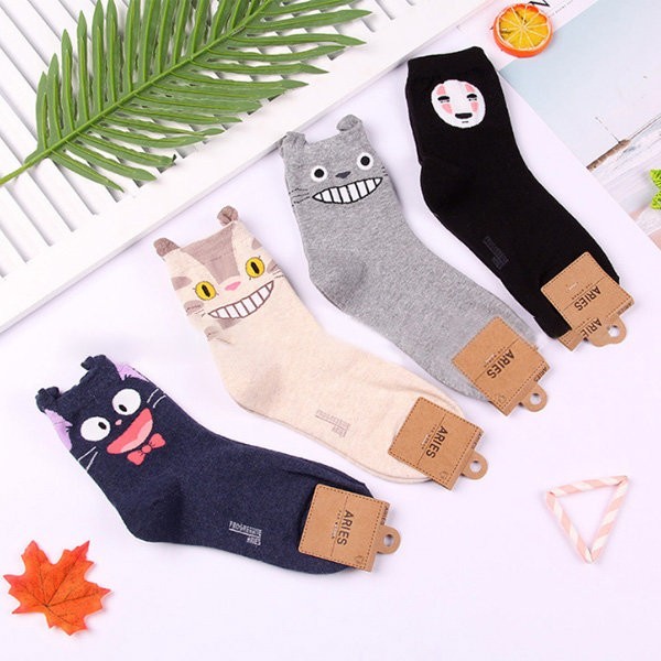 STUDIO GHIBLI SOCKS Totoro Spirited Away Kiki's Delivery Women Men Gift UK 3-8