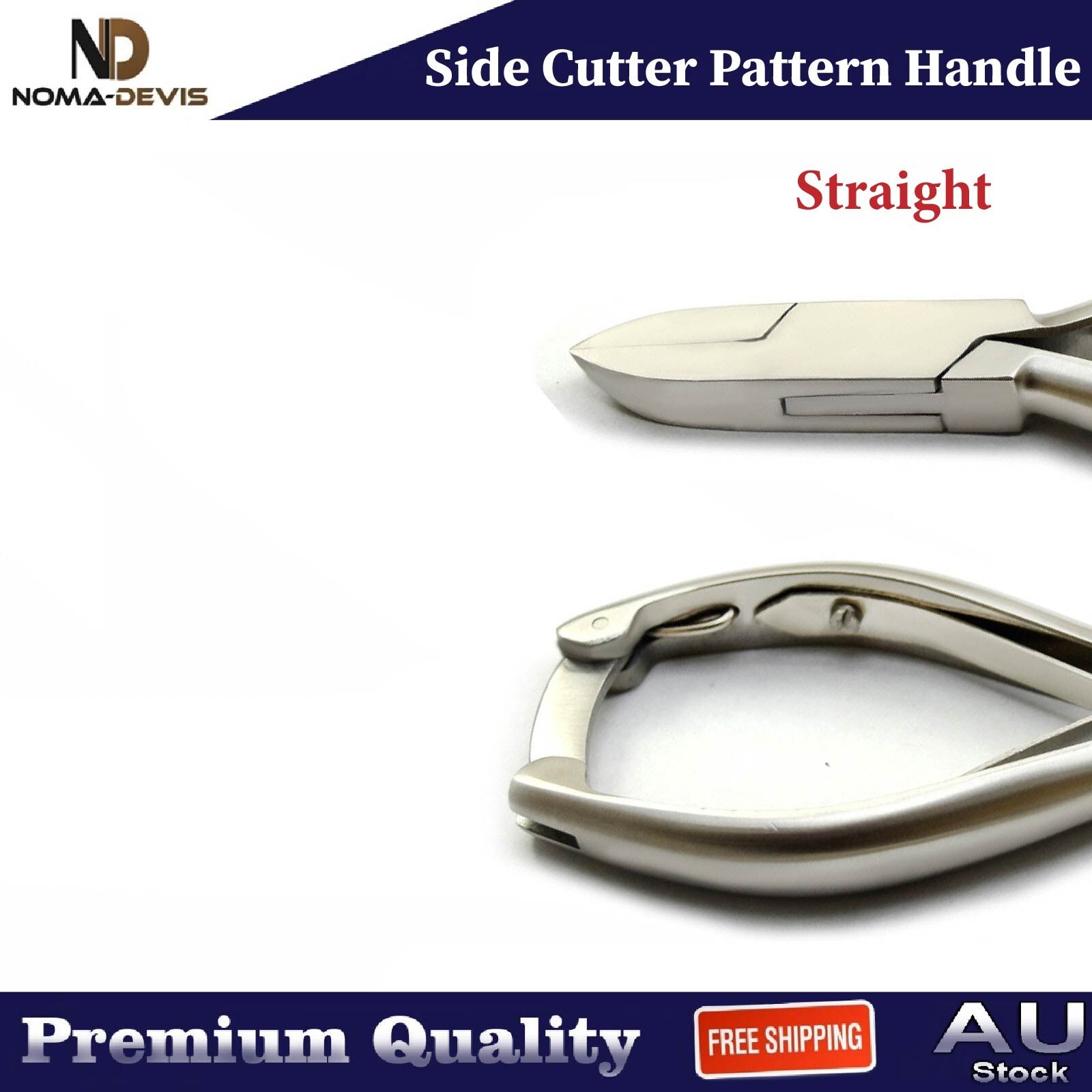 Side Cutter Pattern Handle Heavy Duty Thick Toenail Clipper Straight 2 pieces