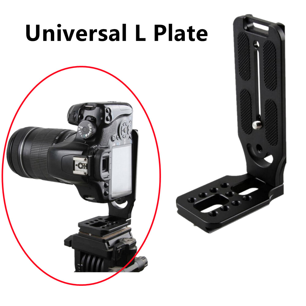 Universal L-Bracket Quick Release Plate for DSLR Camera Arca Swiss Tripod Head