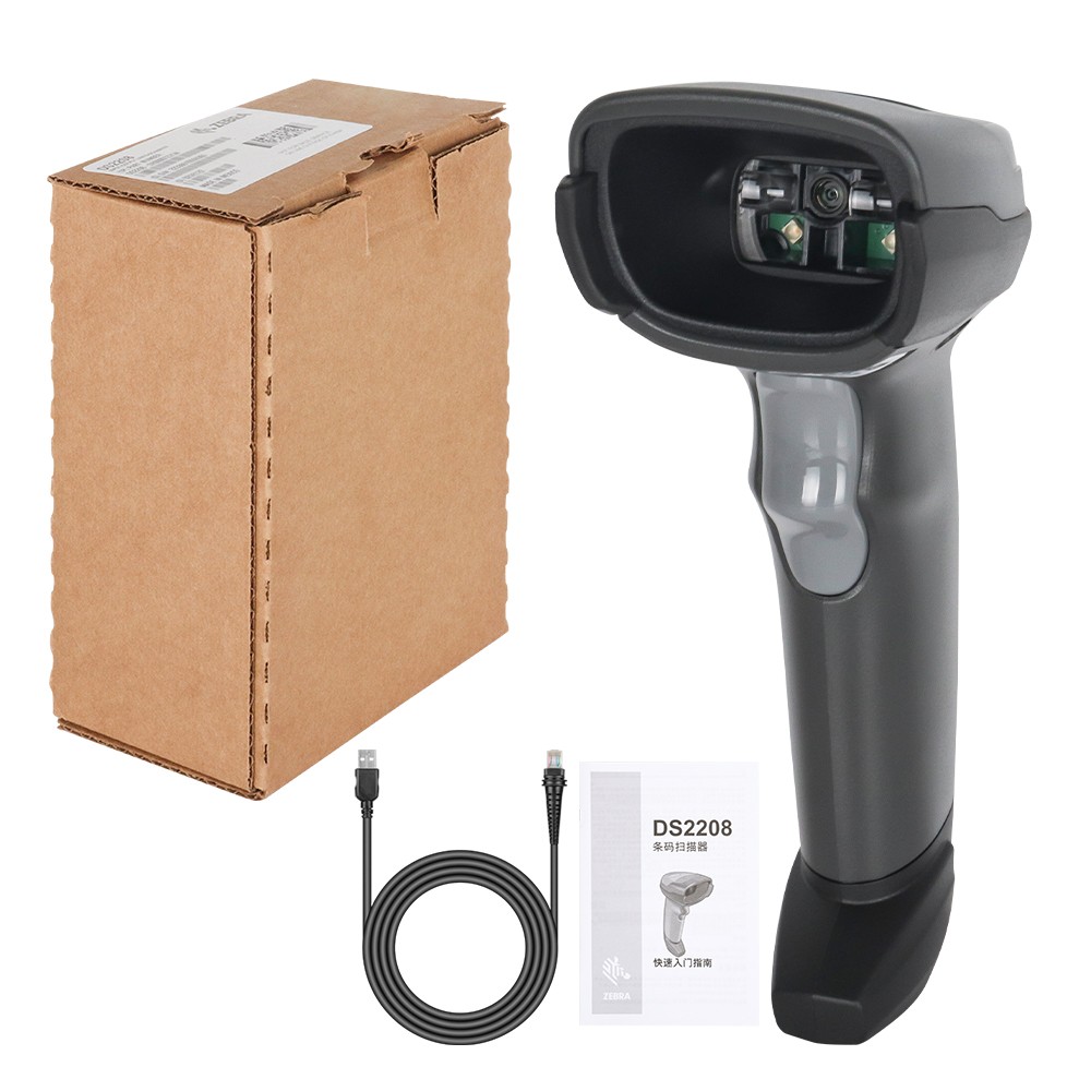 Zebra DS2208-SR00007ZZWW 1D/2D Handheld Barcode Scanner Imager With USB Cable US