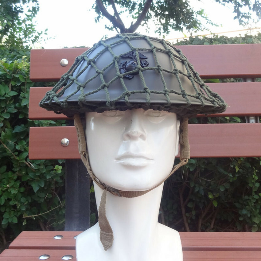 US USMC Helmet WW1 M1917 Steel Helmet With Marine Corps USMC Eagle Badge & Cover