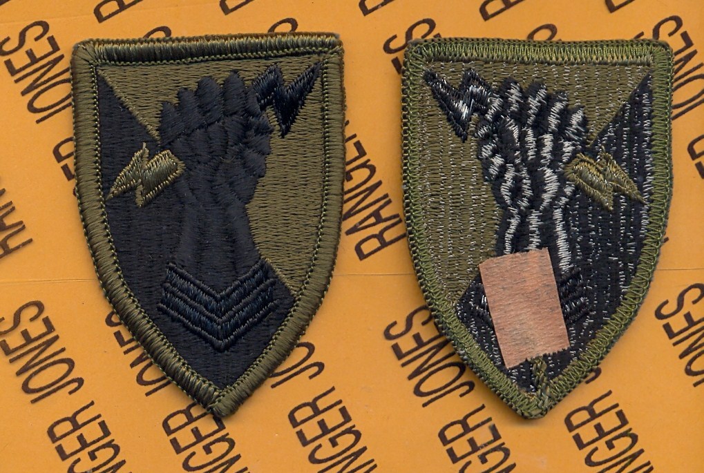 38th Artillery Brigade OD Green & Black uniform 2.75" patch