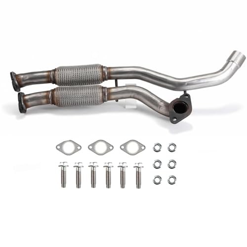 1Pc 100% Stainless Steel Front Exhaust Flex Pipe For 2012-2016 Cadillac SRX
