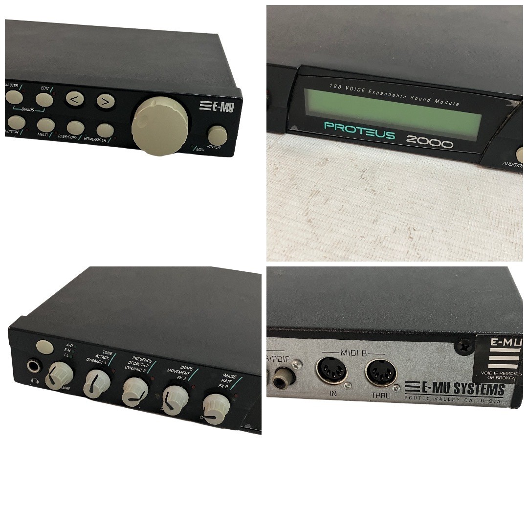 E-MU Proteus 2000 Model 9094 Sound Module Tested Working w/ Power Cord US Made