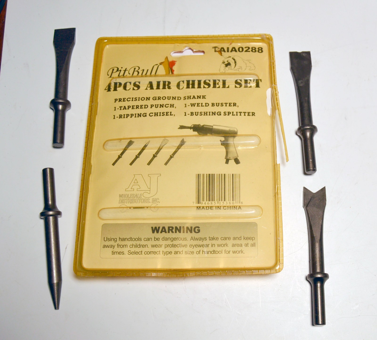 Pit Bull Air Chisel Set 4 Pcs TAIA0288