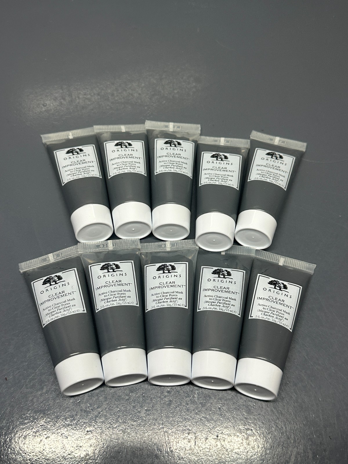 10x Origins Clear Improvement Active Charcoal Mask .5 fl oz each