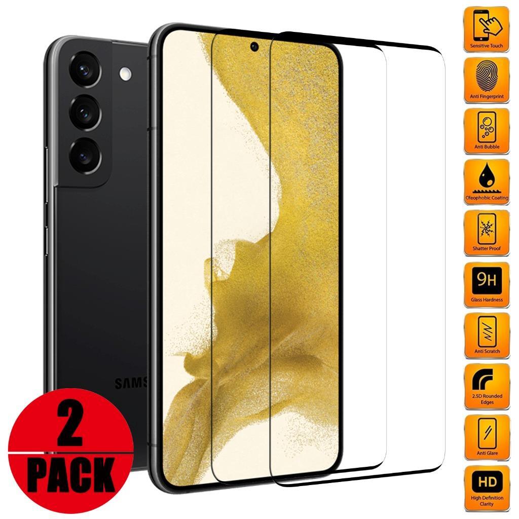 2-Pack HD Tempered Glass Film Screen Protector For Samsung Galaxy S23 S23+ Ultra