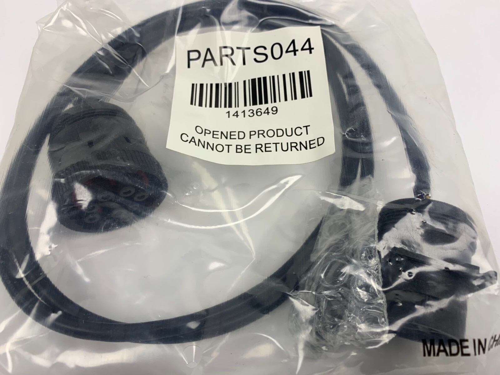 Network Fleet PARTS044 9 Pin Heavy Duty Harness w/ Square Flange Verizon Connect