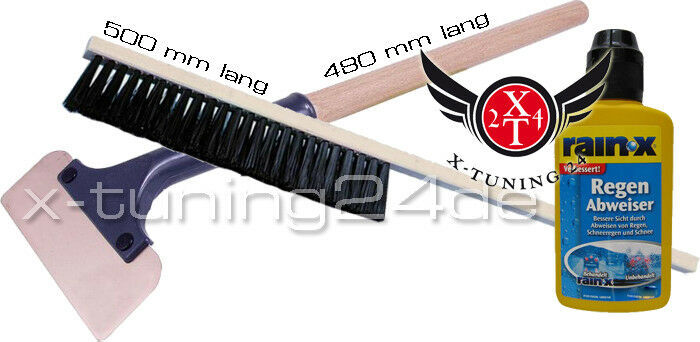 ACTION SET OF 3 BRONZE ICE SCRAPER 480 + WHISK + RAIN-X Disc Sealer