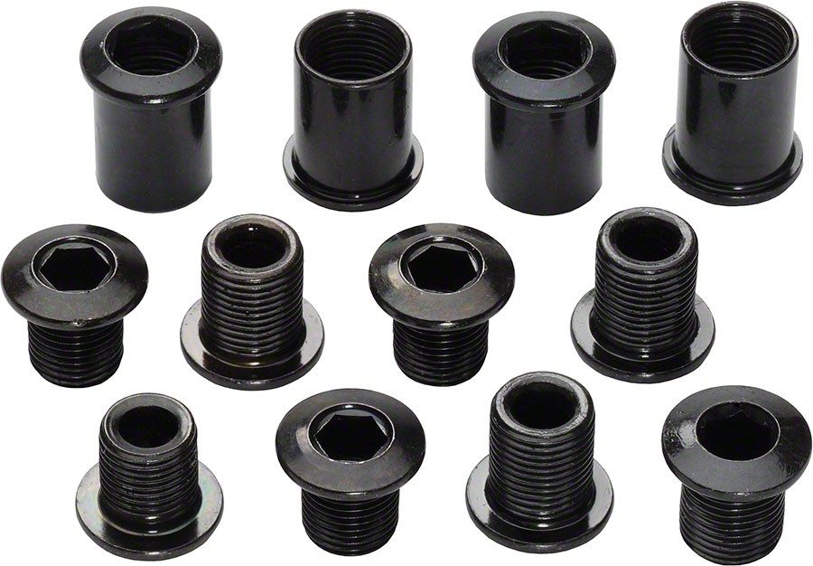 Truvativ Steel Chain Ring Bolt Kit, Chainring Hardware, Kit, Black, Kit