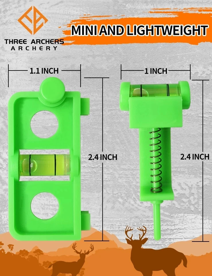 THREE ARCHERS Archery Bow Tuning and Mounting String Level Combo Kit for