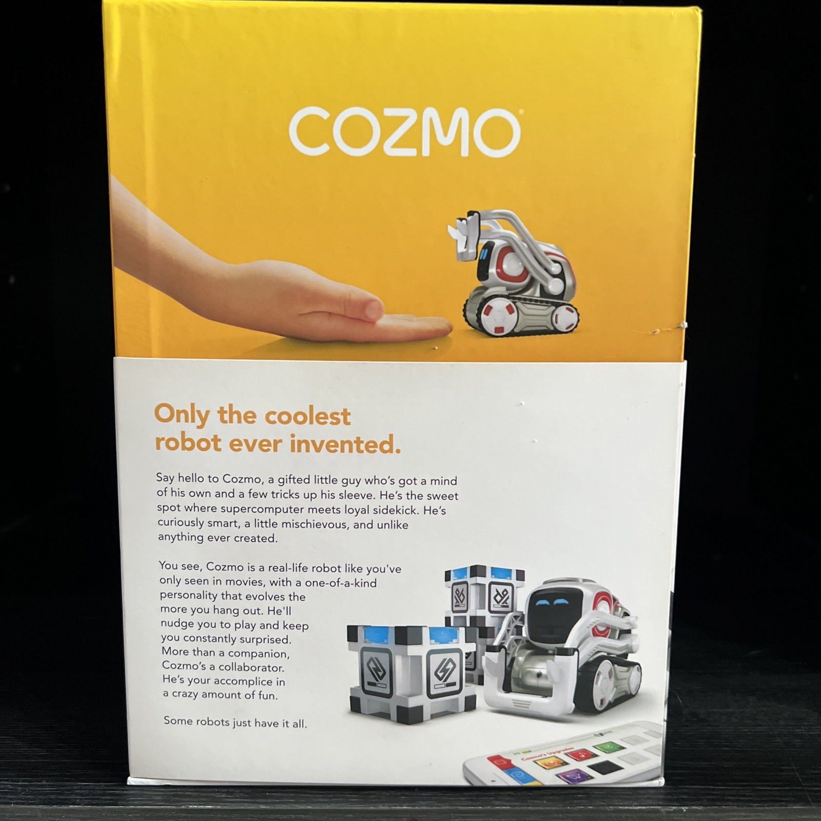 (NICE) Anki Cozmo Robot Toy Complete 3 Cubes Charging Dock Plug Box + Manual