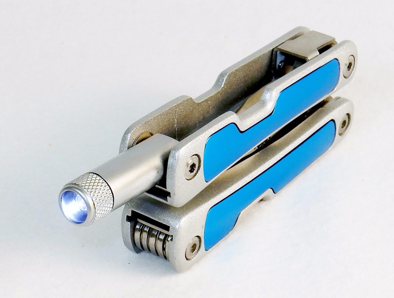 Multi-function Pocket Tool w/LED Light, Stainless Steel, Gift/Storage Box TS-229
