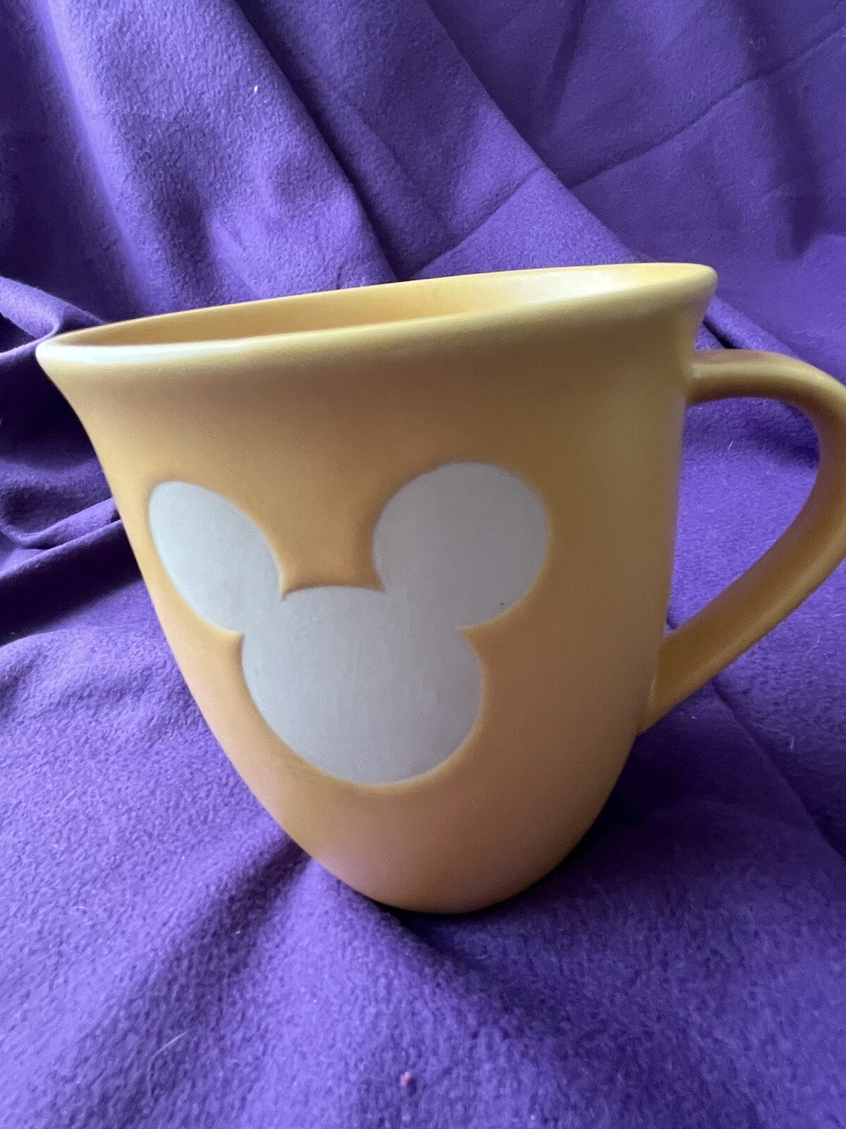 Disney Store 1990 Yellow Mickey Mouse Mug