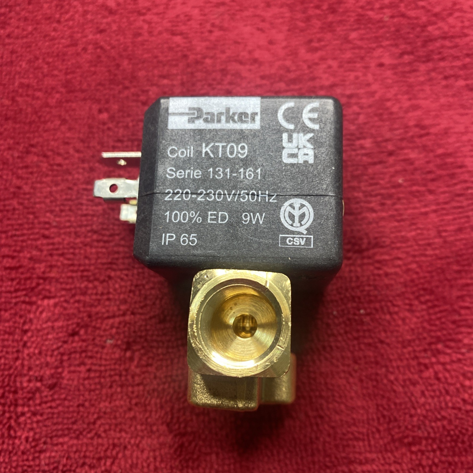 PARKER VE 161.4 EV 2 WAY 230v SOLENOID VALVE KT09 9W COIL FOR COFFEE MACHINE
