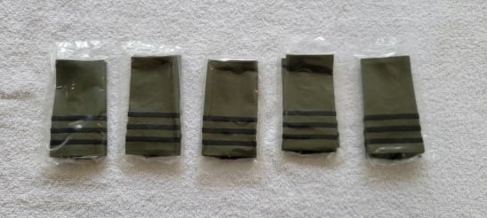 LOT OF 5 PAIRS US ARMY OPFOR (OPPOSING FORCE) SHOULDER BOARDS / EPAULETTES