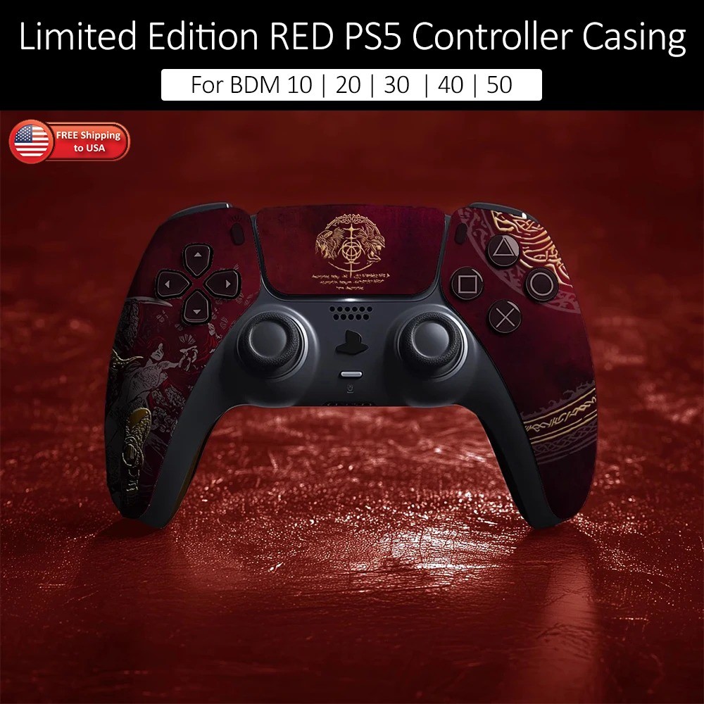 Red Limited Edition PS5 Controller Replacement Housing Shell Faceplate For SONY