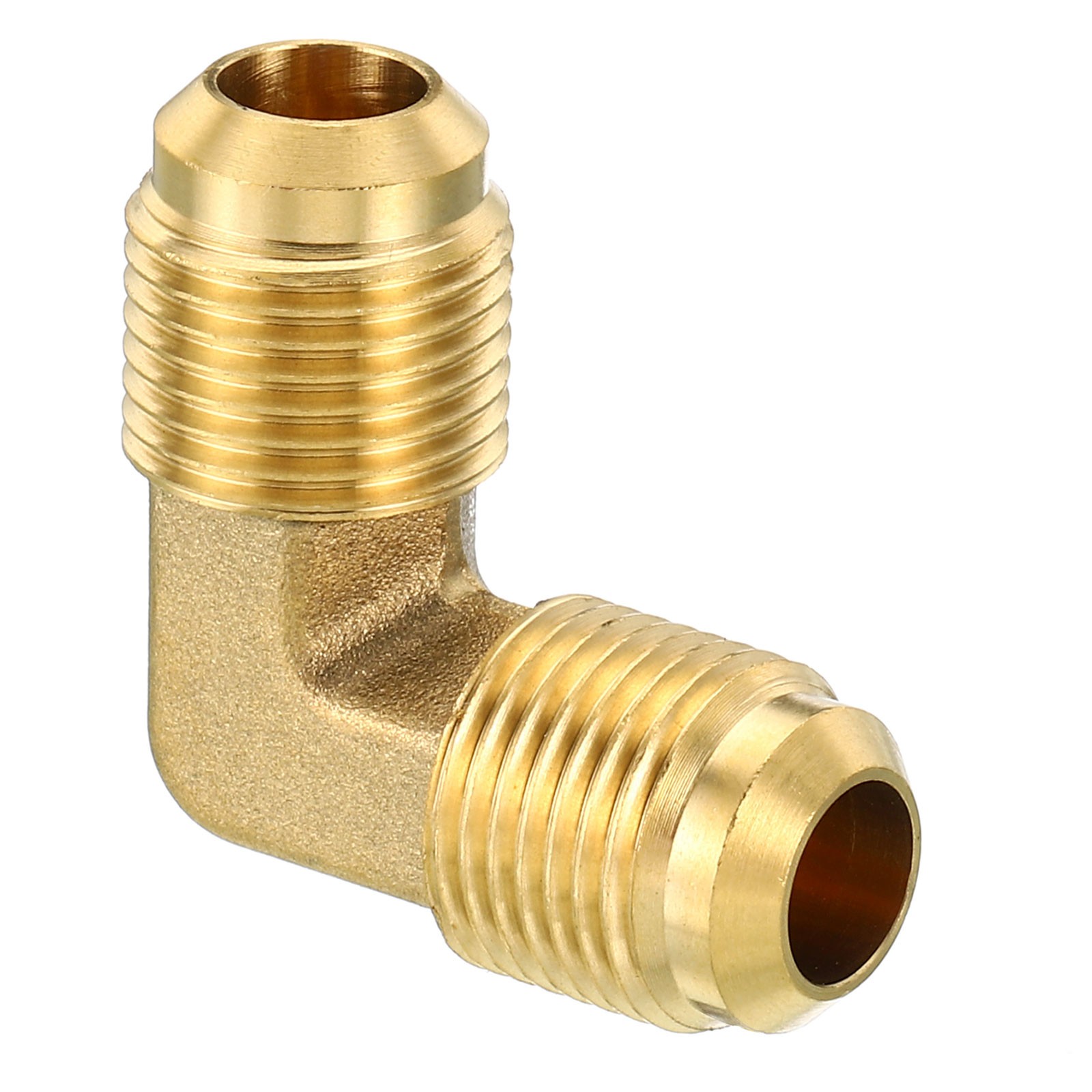 3/8" x 3/8" Brass Fitting, Flare 90 Degree Elbow Tube Fitting