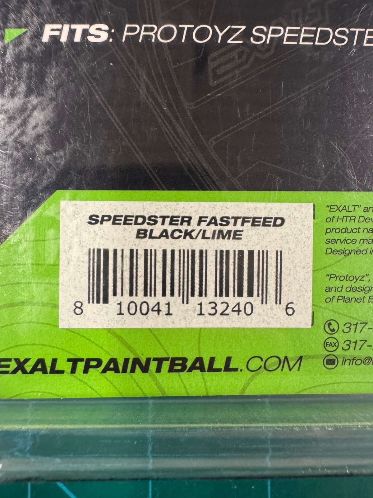 EXALT Fastfeed (“speed feed”). LIME. BNIB. Fits Speedster ONLY!