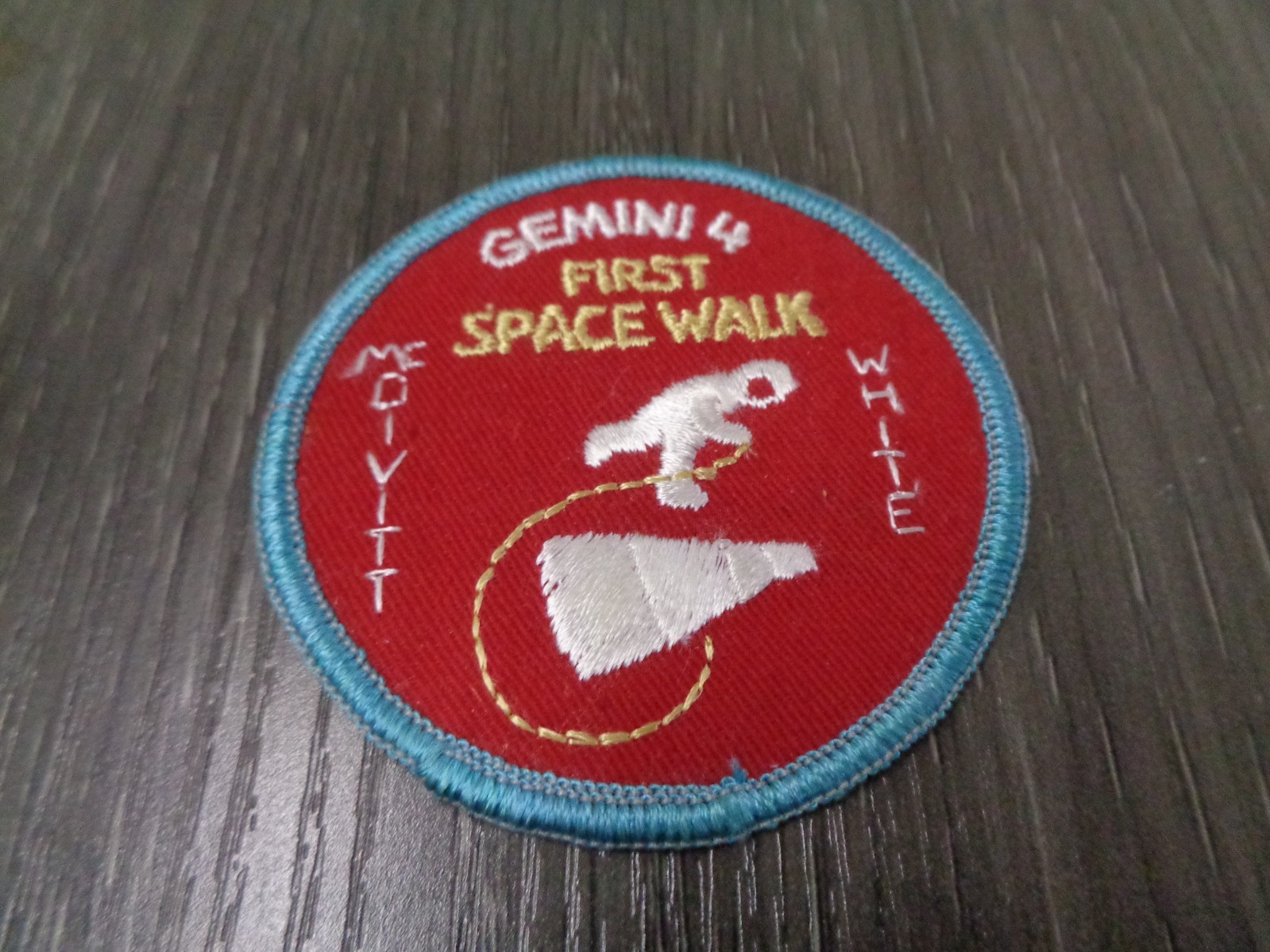 NASA GEMINI 4 FIRST SPACE WALK Astronaut Space Mission Patch 58 new with out tag