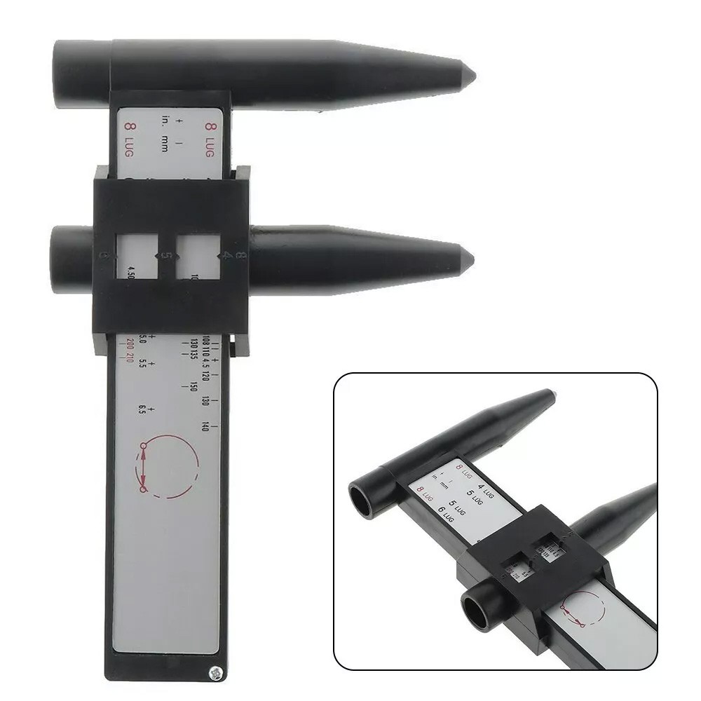WHEEL RIM BOLT CIRCLE PATTERN SLIDING MEASURING TOOL GAUGE 4 5 6 8 LUG PCD NEW