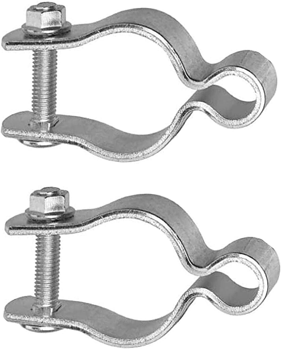2 Pack 1-5/8Inch Chain Link Fence Frame Gate Post Hinge/Galvanized Steel Zinc Pl