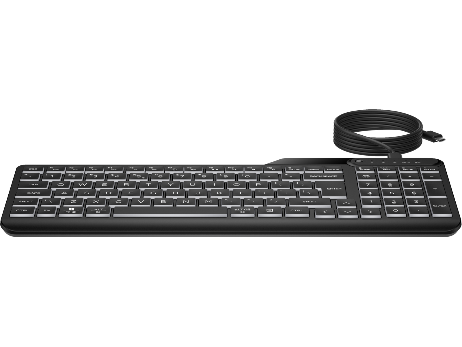 HP 400 Backlit Wired Keyboard