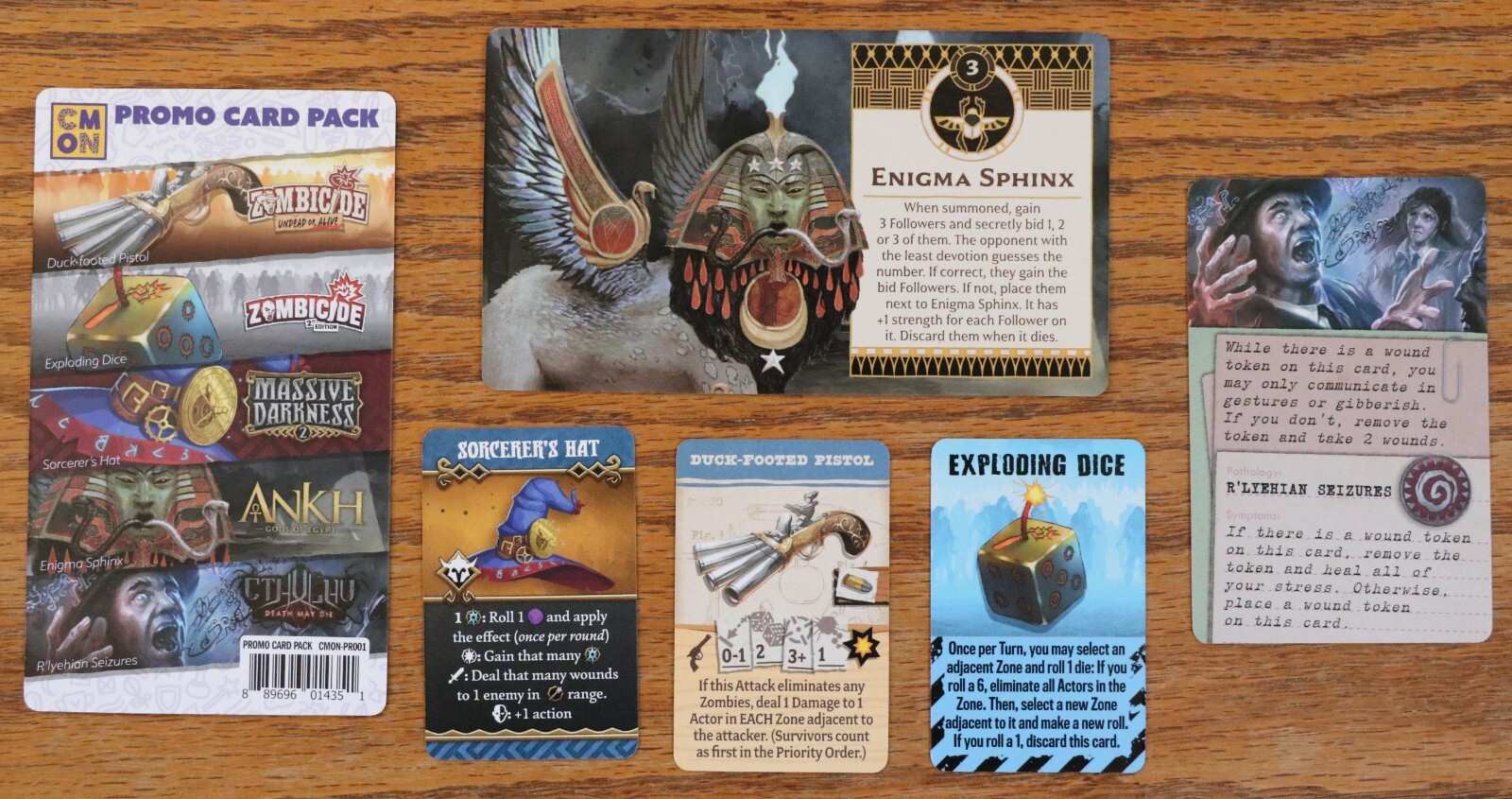 CMON Dice Tower Promo Zombicide Exploding Dice Massive Darkness Ankh Kickstarter