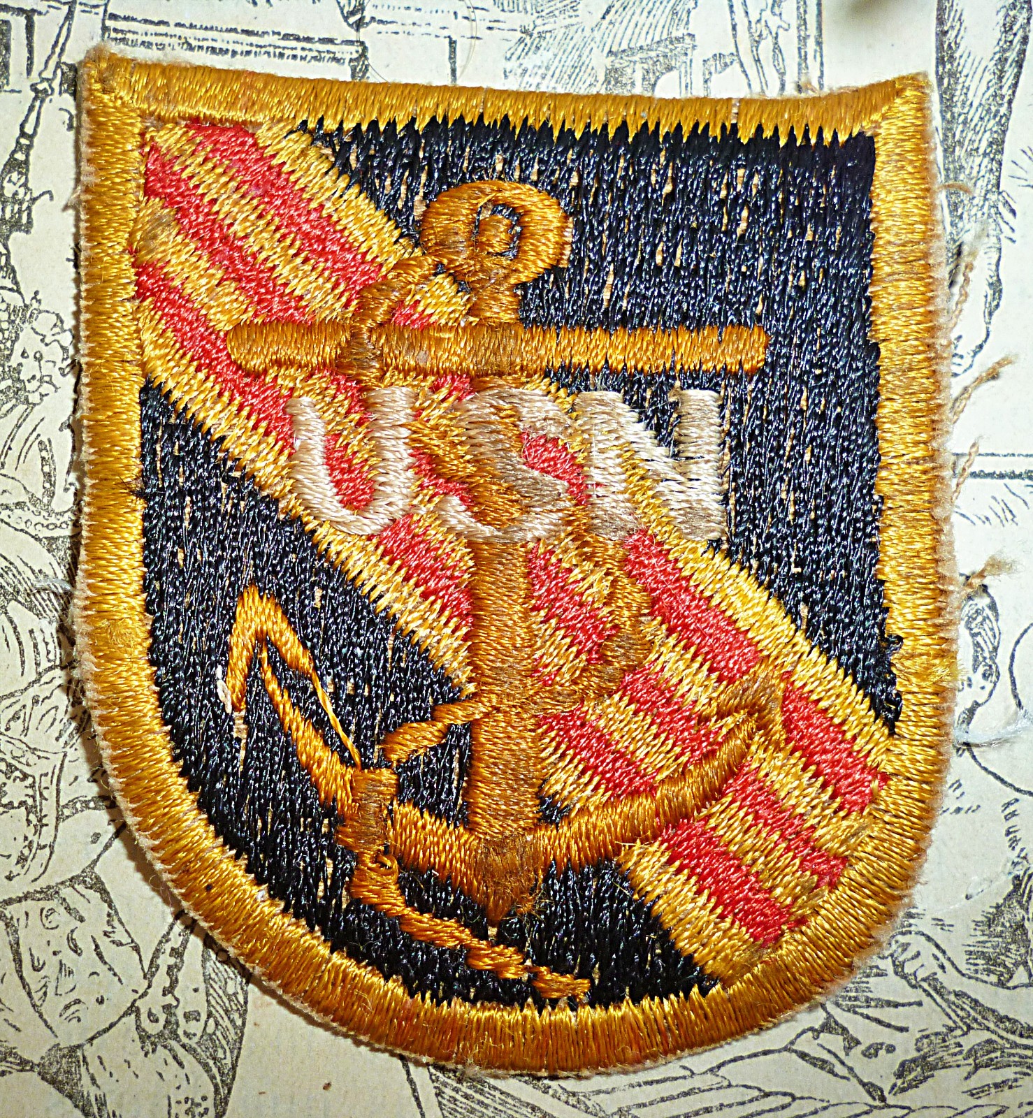 US SPECIAL FORCES - Beret Flash Patch - US NAVY SEAL - USN - Vietnam War - Q.58