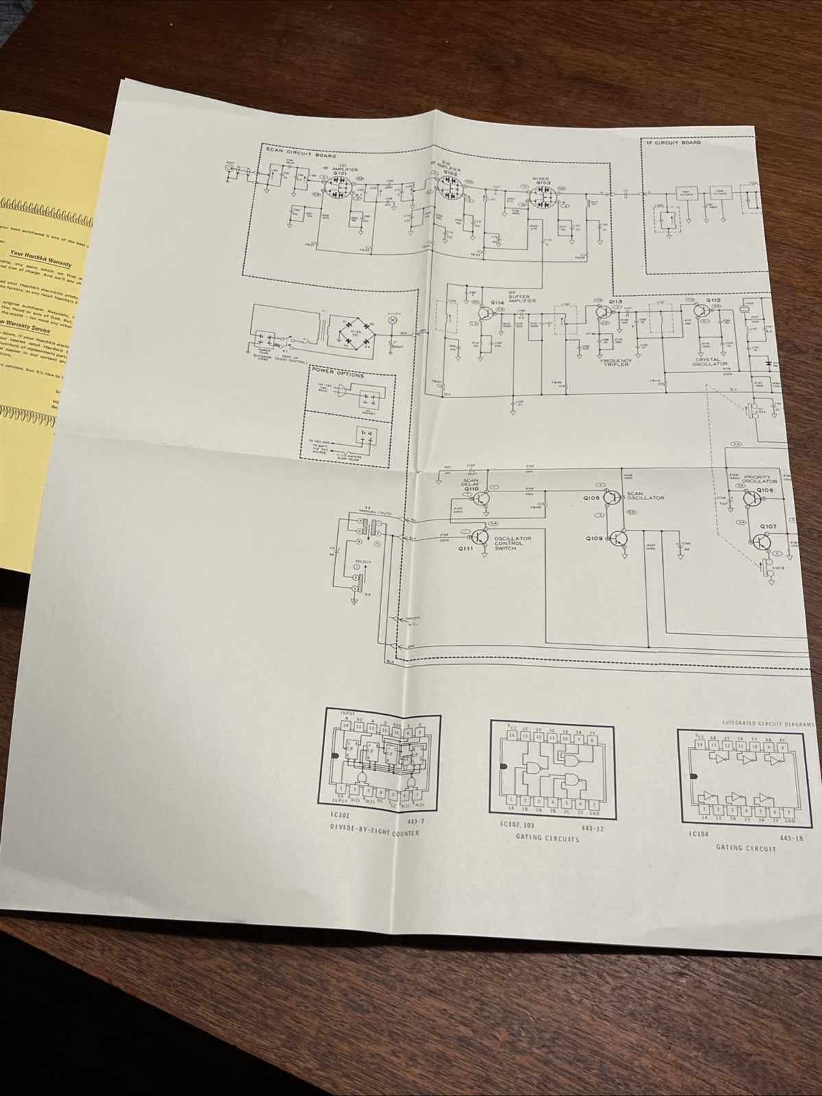 Original Heathkit GR-110 VHF scanning monitor original assembly manual