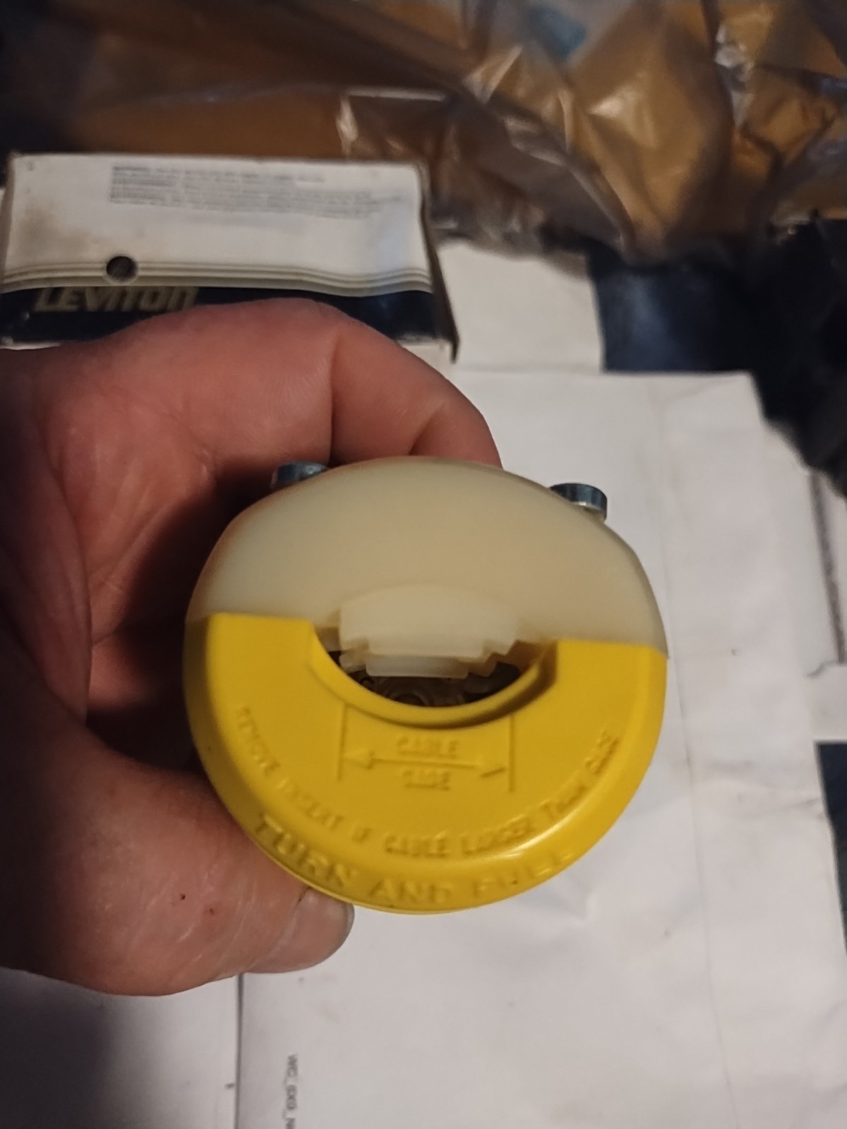Leviton 2611CY Industrial Grade Plug Twist Plug